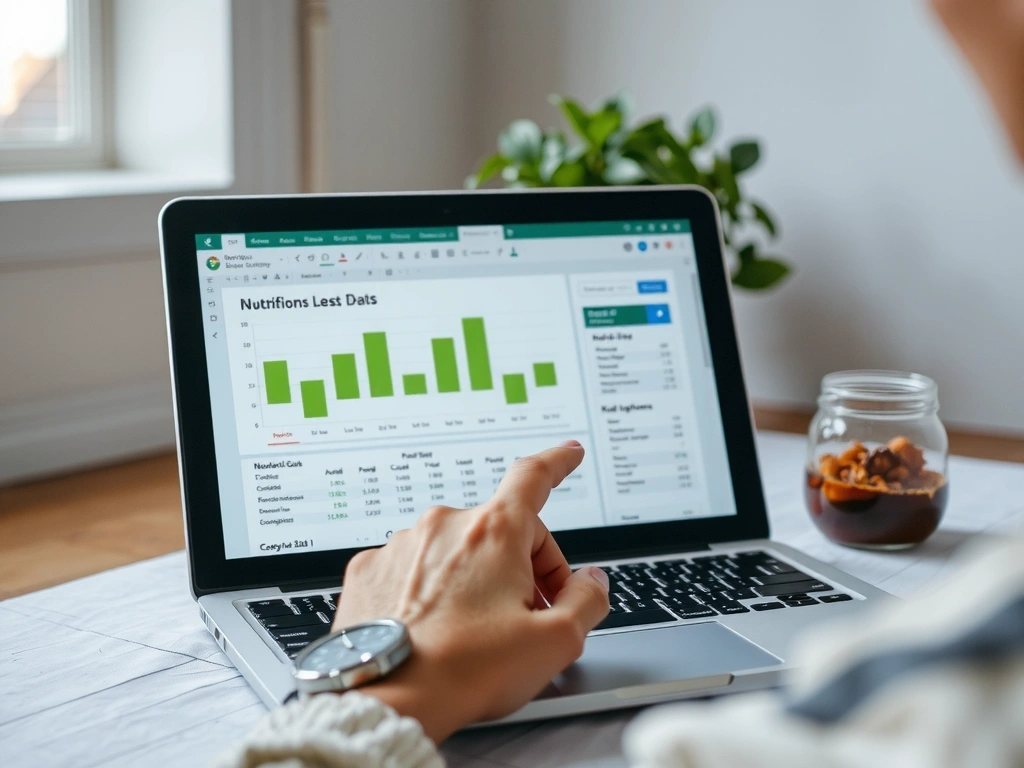 Datenarbeit am Laptop